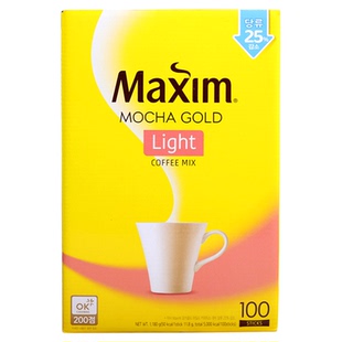 韩国进口 麦馨低糖麦馨摩卡咖啡 醇香速溶咖啡粉100条 麦可馨咖啡