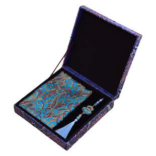 中国风南京特色礼品云锦纹样围巾葫芦中国结挂件云锦工艺伴手礼