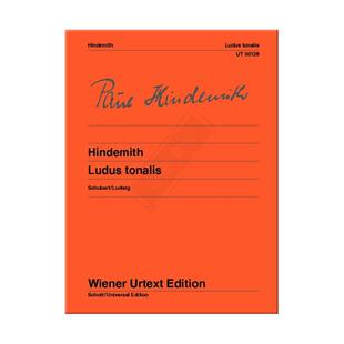 欣德米特 调性游戏 钢琴独奏 维也纳UE净版乐谱书 Paul Hindemith Ludus Tonalis for piano UT50128
