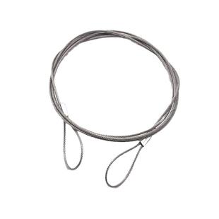 钢丝绳锁304不锈钢 钢丝绳防盗锁链包胶压制电瓶车锁行李箱头盔锁