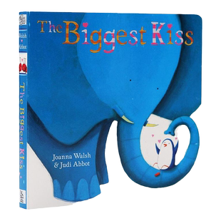 大大的吻 The Biggest Kiss进口英文原版 儿童爱的启蒙 纸板书 亲情心理成长 温馨亲情 友情 情商培养绘本 可搭counting kisses