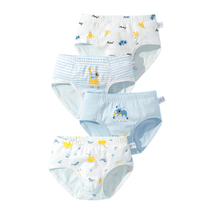 儿童内裤男童纯棉100%宝宝三角短裤小男孩裤头学生全棉小童三角裤