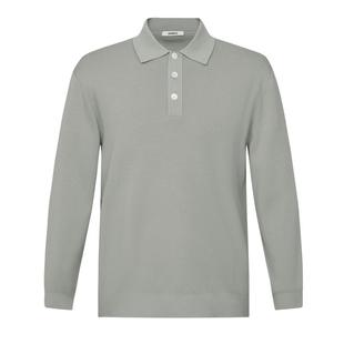 迪柯尼品牌男装毛衣秋冬新品高品质商务翻领针织polo羊毛衫