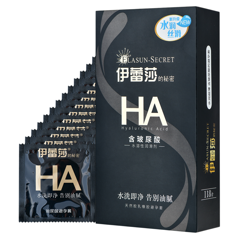 超薄免洗巨水润玻尿酸水润滋养不油腻正品安全