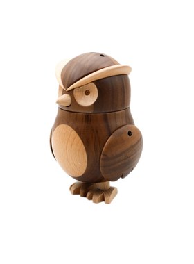 原木玩具动物摆件情侣家居装饰