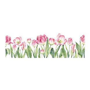 春日迟迟丨法式郁金香厨房防水墙贴卫生间地面翻新贴纸房间布置