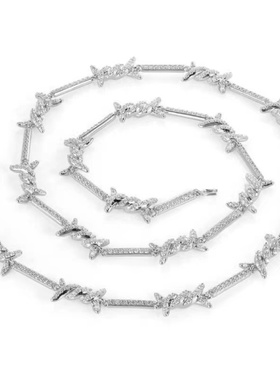 Mr.Blingggggg细款荆棘铁丝项链