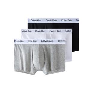 【自营】Calvin Klein/凯文克莱男士舒适平角内裤三条装U2662G001
