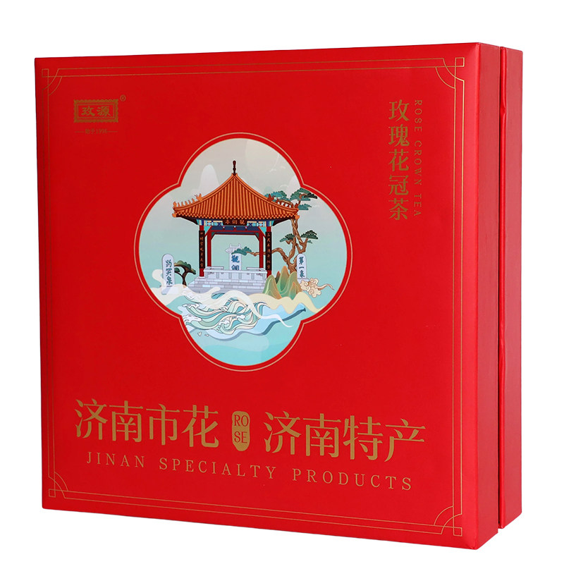 平阴玫瑰花茶礼盒大朵40克罐装