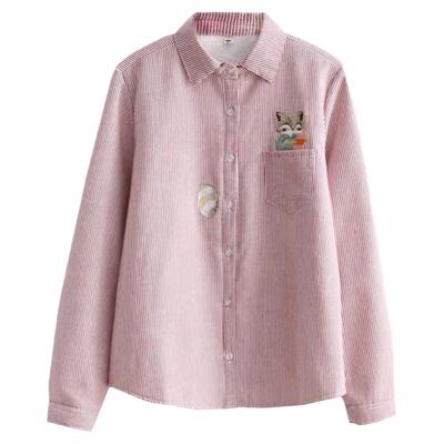 秋冬新款韩版女百搭冬季长袖衬衫