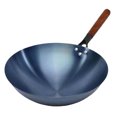 传统铁锅炒菜锅不粘锅烤蓝已开锅