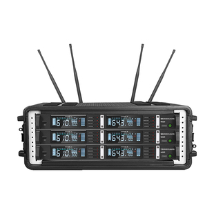 瀚睿PE塑料手提航空箱功放4U麦克风接收器ABS机柜无线话筒6U机箱