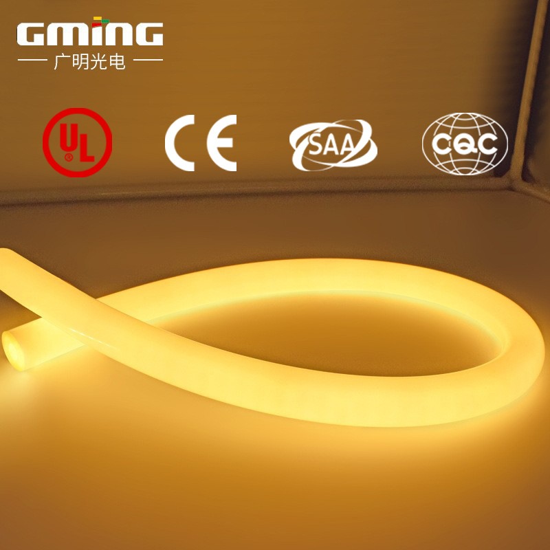 低压软灯带TΦ22尺寸360度发光硅胶套管2835单色双色灯带灯条