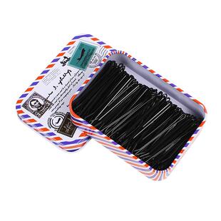 发夹女夏季平夹后脑勺一字夹黑色发卡碎发固定头发钢夹发网头饰