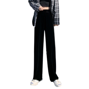 【小红书推荐】秋款金丝绒垂感阔腿裤