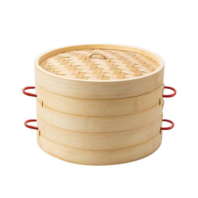 竹蒸笼双耳防烫手工竹制家用商用