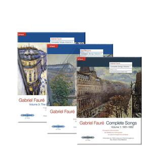 福雷歌曲全集 声乐 中音声部和钢琴 全套共一至三卷 彼得斯PETERS 原版乐谱书 Faure Complete Songs Vol 1-3 Medium Low Voice