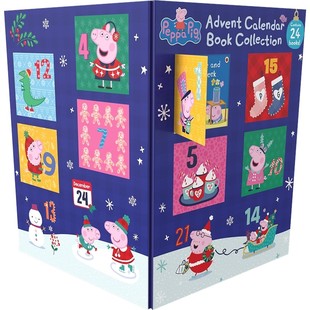 Peppa Pig Advent Calendar Book 圣诞书单合集 小猪佩奇齐先生妙小姐 圣诞倒数日历 故事绘本 儿童英语读物 英文原版进口图书
