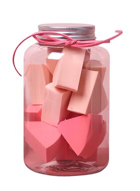 12个瓶装扇形干湿两用彩妆蛋粉扑