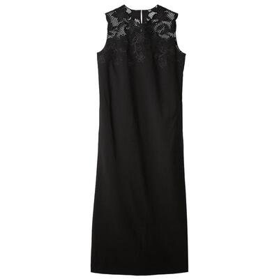 Mila Owen26春夏新品华丽优雅镂空蕾丝刺绣直筒连衣裙09WFO261134