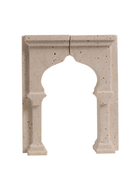 中古风艺术洞石装饰摆件