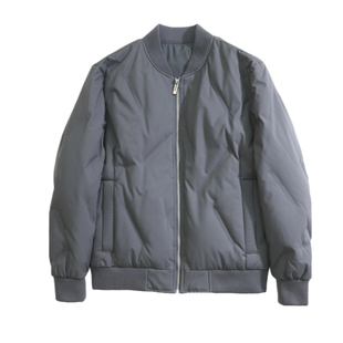 自留推荐！高蓬松鸭绒 压胶分仓 冬季男士时尚棒球领飞行员羽绒服