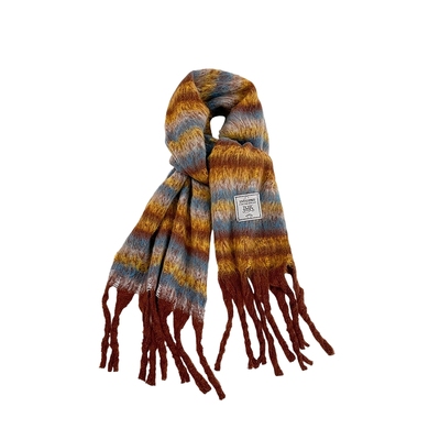 bosie冬季新款马海毛围巾披肩潮