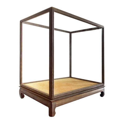 红木玻璃罩子防尘花梨木明清古典