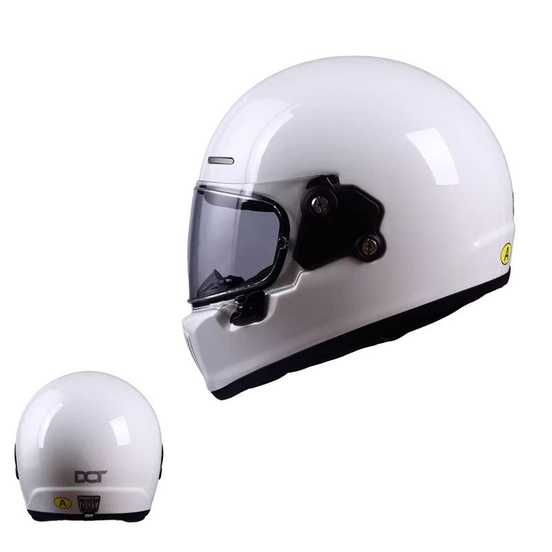 DOT蒂欧特复古头盔男女摩托车全盔机车复古巡航头盔蓝牙四季3C