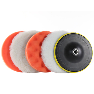 汽车抛光轮棉盘漆面打蜡套装工具抛光机海绵轮打磨球神器抛光海绵