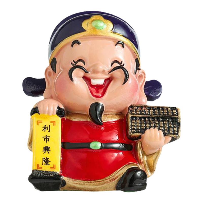 厂家直销Q版财神爷摆件卡通玩偶神仙公仔关公观音笑佛招财小摆件