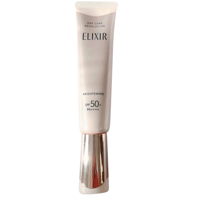 日本Elixir怡丽丝尔2025新版防晒霜隔离妆前乳金管滋润银管提亮