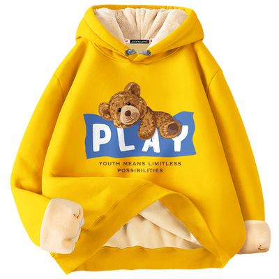 真维斯加绒卫衣男冬季保暖上衣