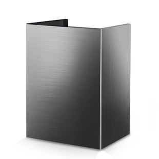 油烟机装饰罩排烟管遮丑盖定制烟管外罩通用不锈钢挡板排气管围板