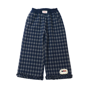 湖州织里2025新款女童棉裤中小童一体绒女孩冬装裤子加厚保暖韩版