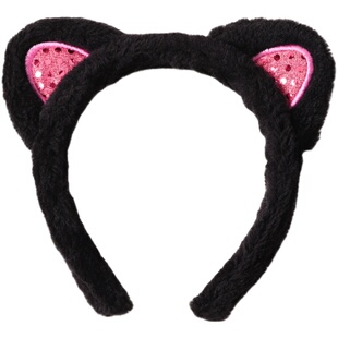 网红日韩洗脸敷面膜头箍宽边防滑压发卡头饰毛绒猫耳朵发箍女