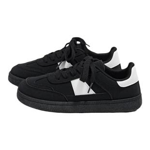 环球德训鞋女款2026新款爆款黑色鞋子女春季百搭休闲小众原创板鞋