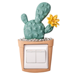 开关边框套装饰贴墙贴保护插座遮挡北欧风格家用客厅树脂现代简约