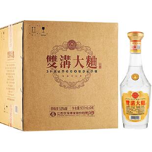 双沟大曲金奖53度500mlx9整箱装浓香型白酒复古光瓶装纯粮食酒