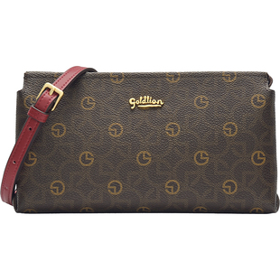 金利来女包2026新款时尚百搭印花小包女式通勤包老花单肩斜挎包潮