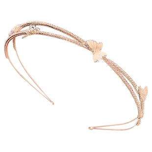 高级设计感蝴蝶发卡发箍森系法式双层头箍仙女百搭外出压发头饰品