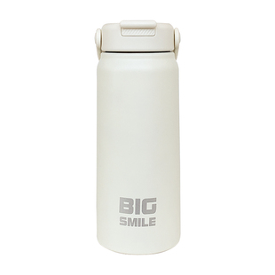 简约吸管保温杯女生大容量水杯女2025新款便携运动不锈钢杯子男生