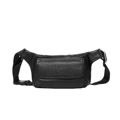 fde头层牛皮真皮男包时尚潮男单肩包胸包手机包斜挎包BFA2013D