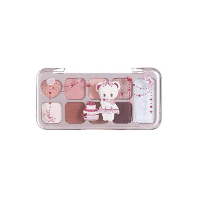 JILLLEEN小熊综合九色眼影百搭全能盘闪光丝绒哑光百搭珠光大地色