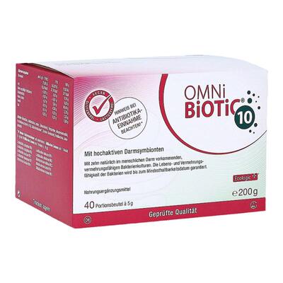 欧洲直邮德国欧敏力OMNi10种益生菌抗生素引起的腹泻拉肚冲剂40X5