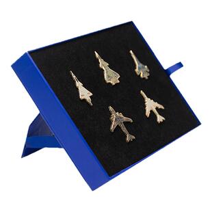 HK中航空蓝天铸梦珠海航展徽章礼盒套装纪念军迷士气锌合金胸章