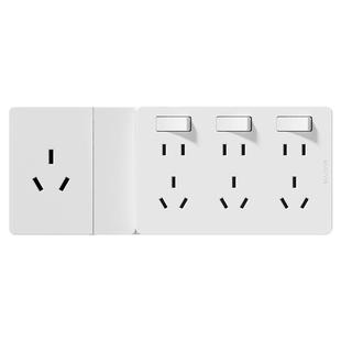 扩展式插座带开关明装一转多延伸插座多功能16A大功率拓展排插