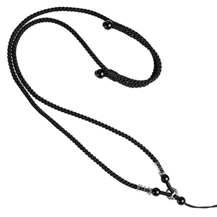 高档纯银唐卡天珠吊坠挂绳绳子项链绳手工编织项链绳玉佩配绳男款