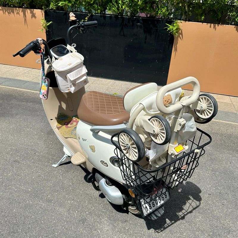 电动车车筐后置储物兜买菜遛娃神器猫猫狗狗宠物篮