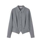 沫晗依美法式女士衬衫上衣通勤衬衣26春季高级感爆款收腰职场女装